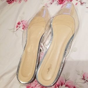 CLEAR SEE-THROUGH PLASTIC FLAT